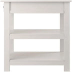 Soporte para impresora de 2 estantes con cajón (Nogal/Blanco/Negro) – 1 persona
