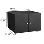 Archivador móvil de acero negro de 2 puertas – 1 Persona