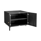 Archivador móvil de acero negro de 2 puertas – 1 Persona