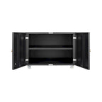Archivador móvil de acero negro de 2 puertas – 1 Persona