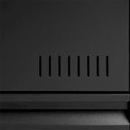 Archivador lateral de metal negro de 2 cajones con cerradura – 1 persona