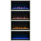Mueble de TV de 77 pulgadas para televisores de hasta 85 pulgadas con chimenea - 77 pulgadas de ancho