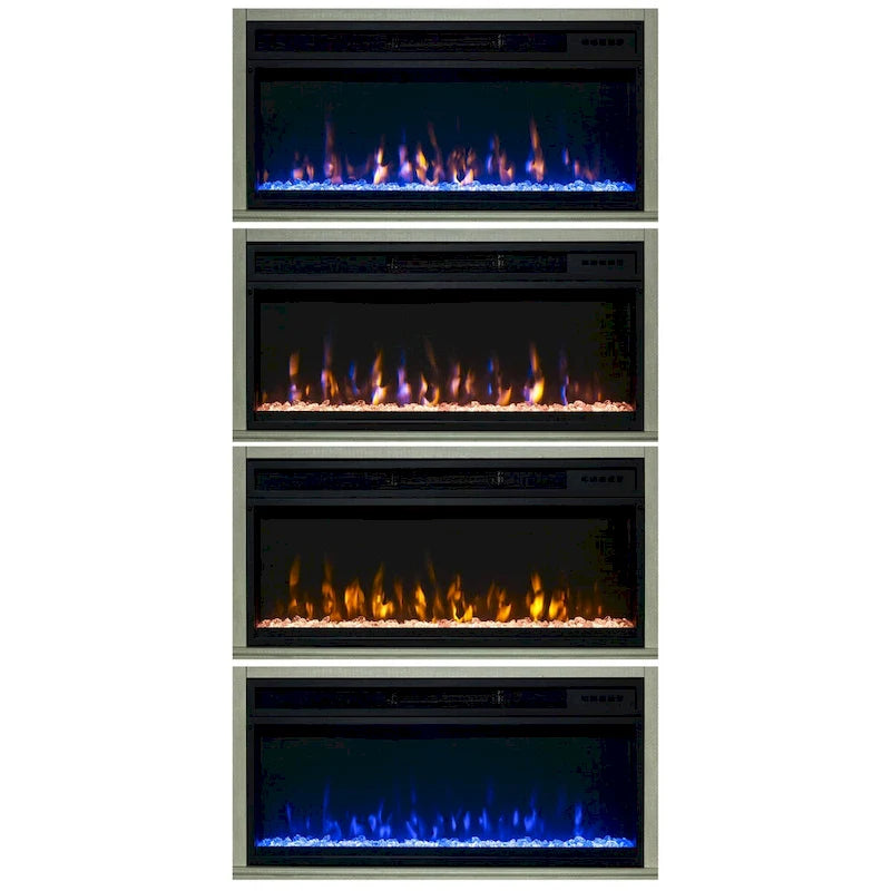 Mueble de TV de 77 pulgadas para televisores de hasta 85 pulgadas con chimenea - 77 pulgadas de ancho