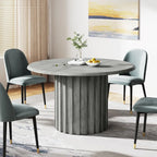 Mesa de comedor moderna redonda de 43.3 pulgadas para 4 personas para comedor