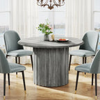 Mesa de comedor moderna redonda de 43.3 pulgadas para 4 personas para comedor