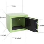 Caja fuerte digital con teclado, montable en pared/suelo, un solo usuario – Blanco / Verde claro / Azul / Rosa / Negro / Rojo