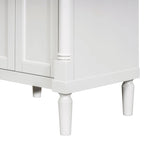 Tocador de baño independiente con lavabo individual en verde/blanco/plata/azul – 1 persona