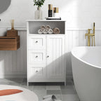 Armario de pie para baño con 3 cajones y 1 puerta